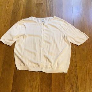 Liz Claiborne white cardigan, excellent condition